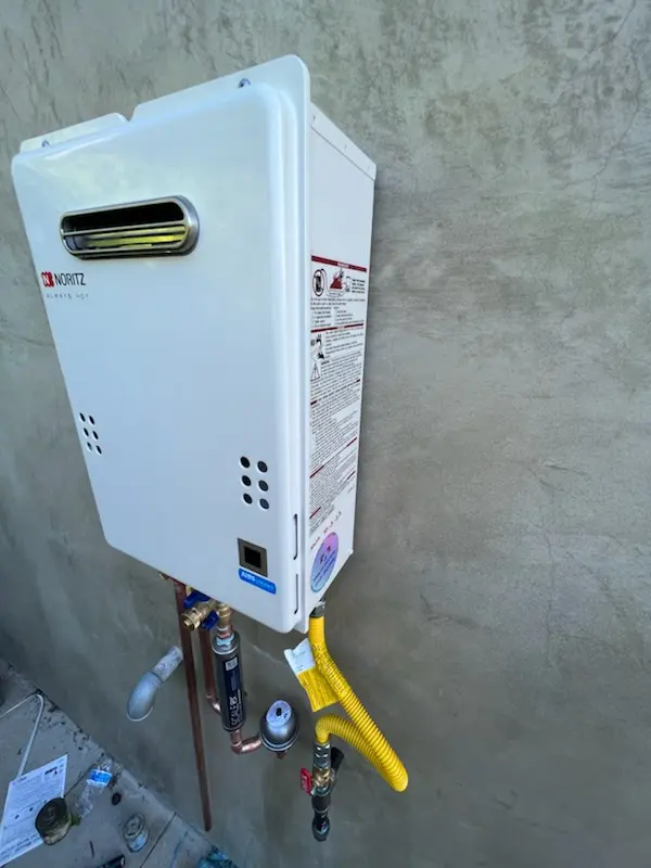 Tankless water heater installation for Merrydale homes